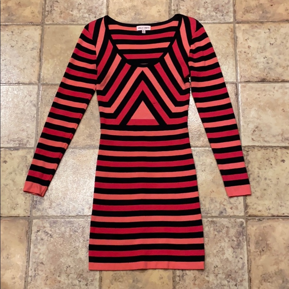 Striped sweater dress